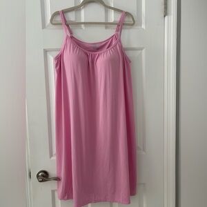 Pink Women's 32 Degrees flowy dress with a built in bra XL
